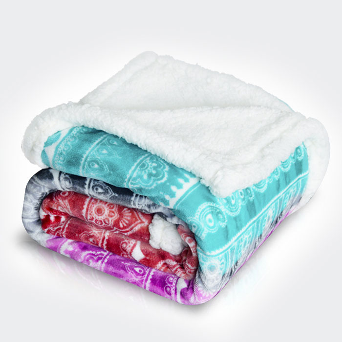 Couvertures moelleuses en flanelle pour l'hiver double couche